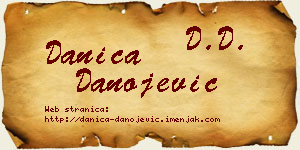Danica Danojević vizit kartica